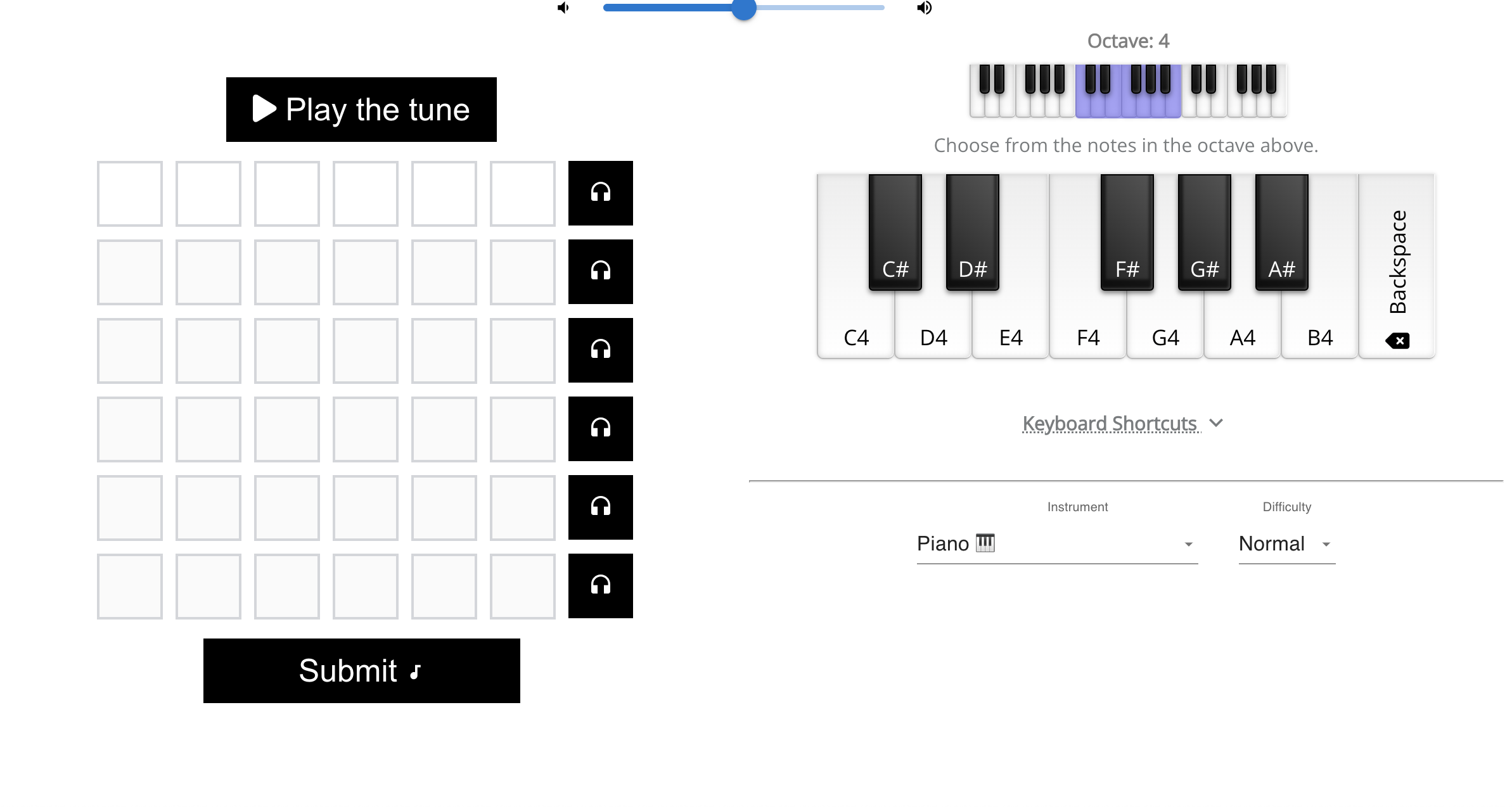 Perfect Pitch Puzzle